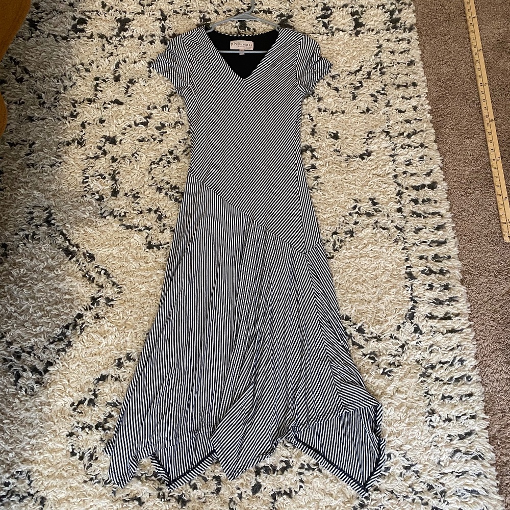 Philosophy Assymetrical Hem Midi Dress